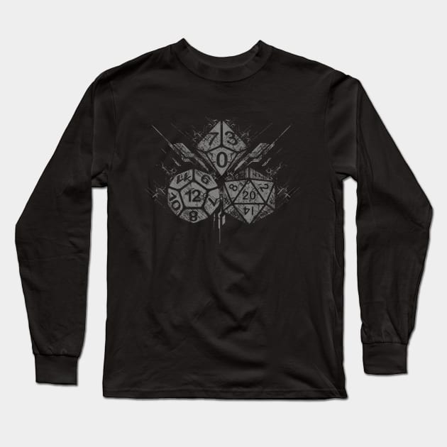 Vintage dice Long Sleeve T-Shirt by artlahdesigns